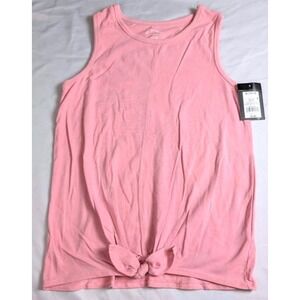 Art Class ~ Tank Top ~Girls XL 14/16 ~ Pink/Front Tie Knot/Sleeveless/Crew Neck